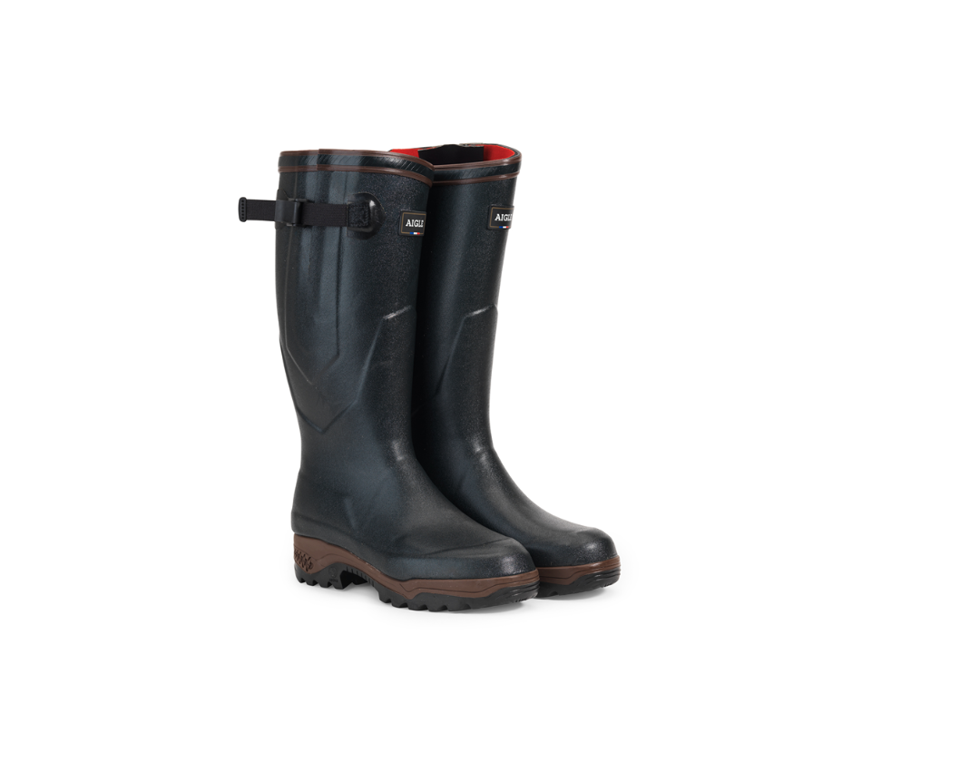 Heren Schoenen voor voor Boots voor Regenlaarzen Aigle Regenlaarzen Parcours 2 in het Zwart voor heren 